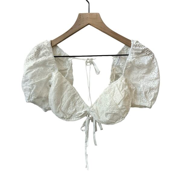 NWT Peppermayo Mooncharged Broderie Crop Top Size 6 - Picture 3 of 9